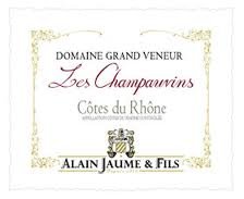2012 Alain Jaume - Côtes du Rhône-Villages Domaine Grand Veneur Les Champauvins 2012 Alain Jaume - Côtes du Rhône-Villages Domaine Grand Veneur Les Champauvins